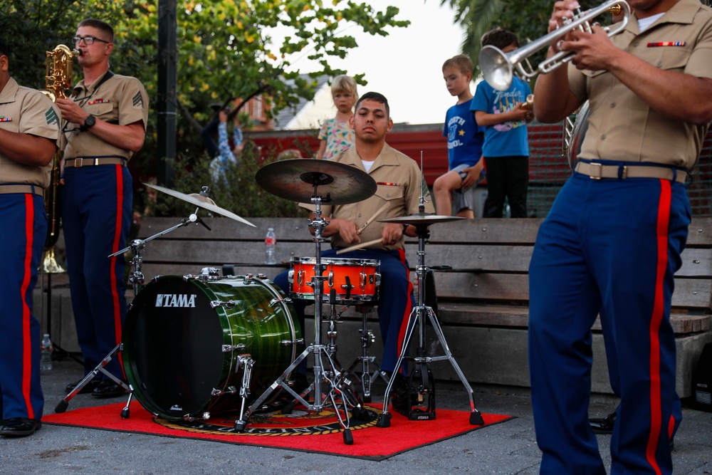 Old Breed Brass Band Performs at Noe Valley Town Square