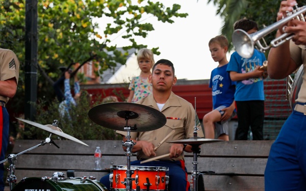 Old Breed Brass Band Performs at Noe Valley Town Square