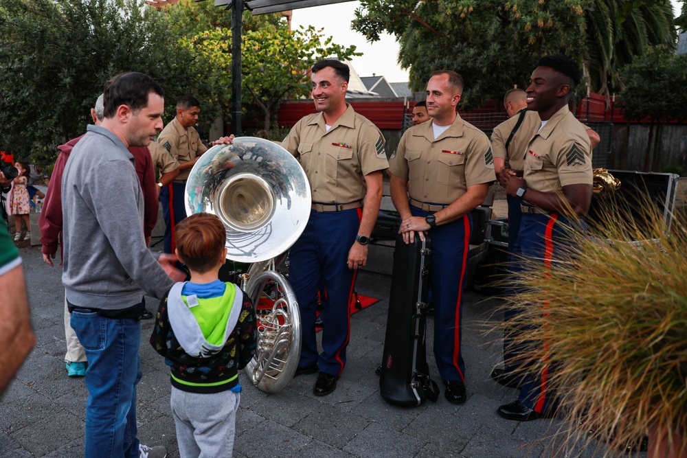 Old Breed Brass Band Performs at Noe Valley Town Square