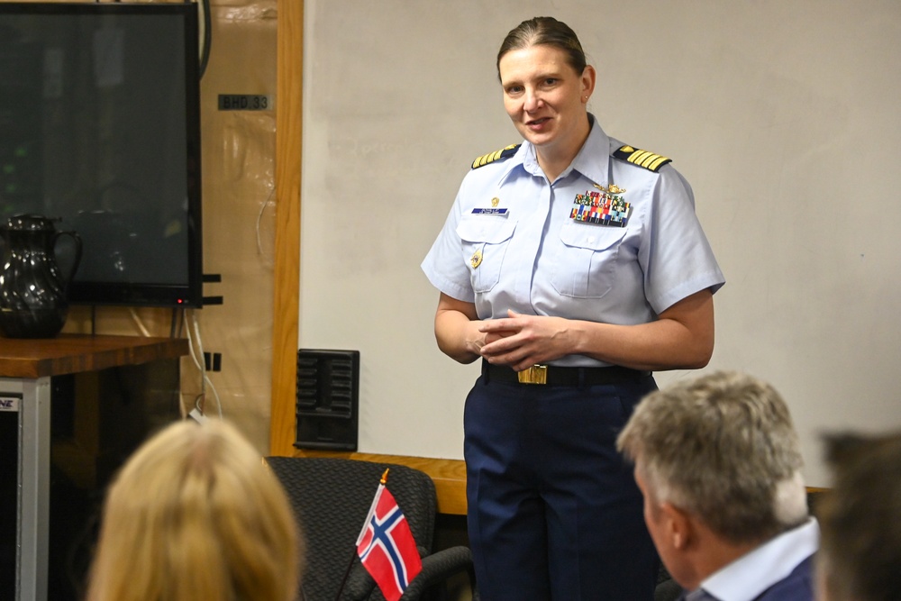 U.S. Coast Guard Healy moors in Tromsø, Norway