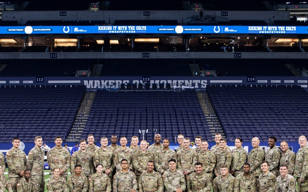 Soldiers and Airmen Support Opening Ceremonies for the Colts' Week 4 Game Against the Los Angeles Rams