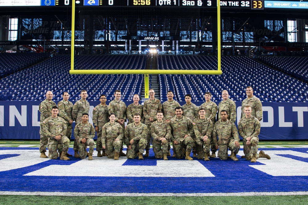 Soldiers and Airmen Support Opening Ceremonies for the Colts' Week 4 Game Against the Los Angeles Rams