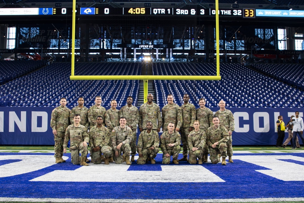 Soldiers and Airmen Support Opening Ceremonies for the Colts' Week 4 Game Against the Los Angeles Rams