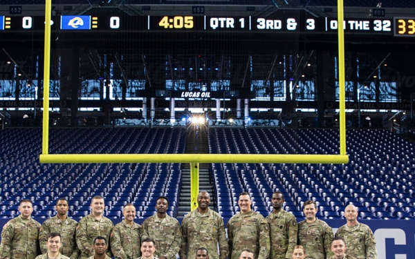 Soldiers and Airmen Support Opening Ceremonies for the Colts' Week 4 Game Against the Los Angeles Rams