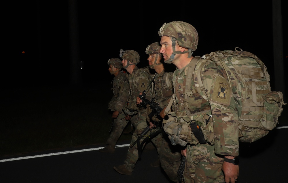 U.S. Army Best Squad Competition Day 9 Ruck March