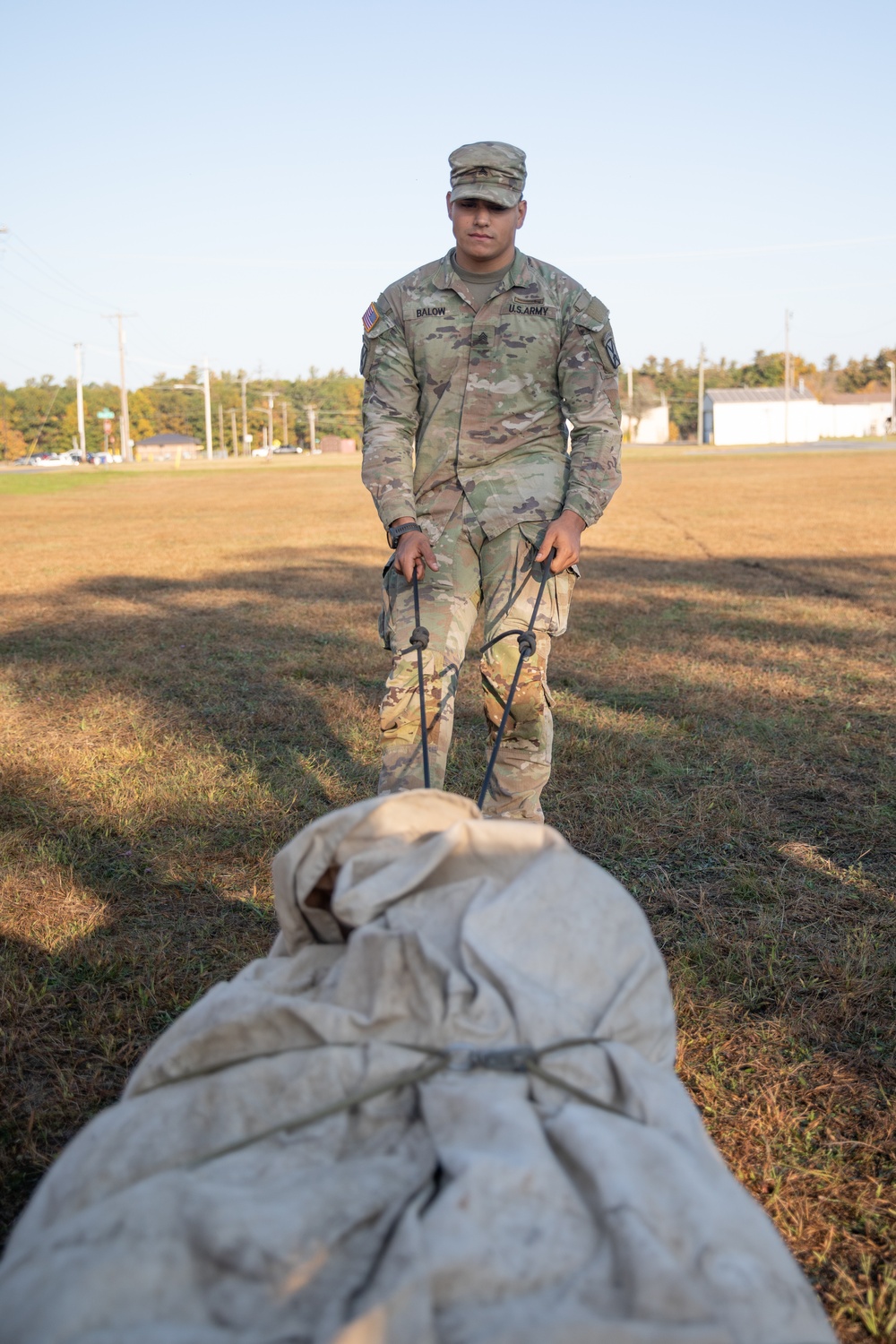 Soldiers with the 10th Mountain Division conducted a winterization training lane during Alpine Readiness Week, Oct. 4, 2023, on Fort Drum, New York.