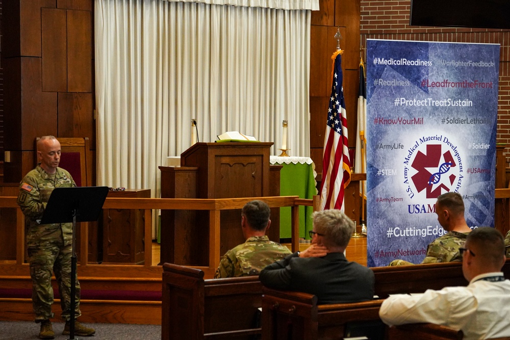 USAMMDA team gathers for promotion ceremony, command town hall, awards presentation