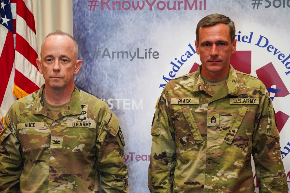 USAMMDA team gathers for promotion ceremony, command town hall, awards presentation