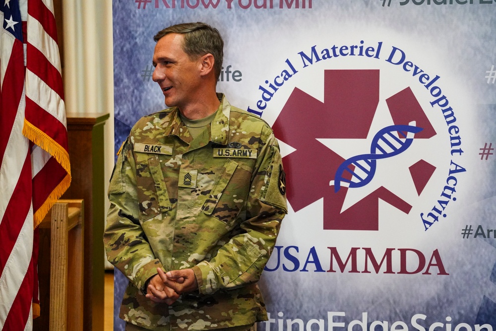 USAMMDA team gathers for promotion ceremony, command town hall, awards presentation