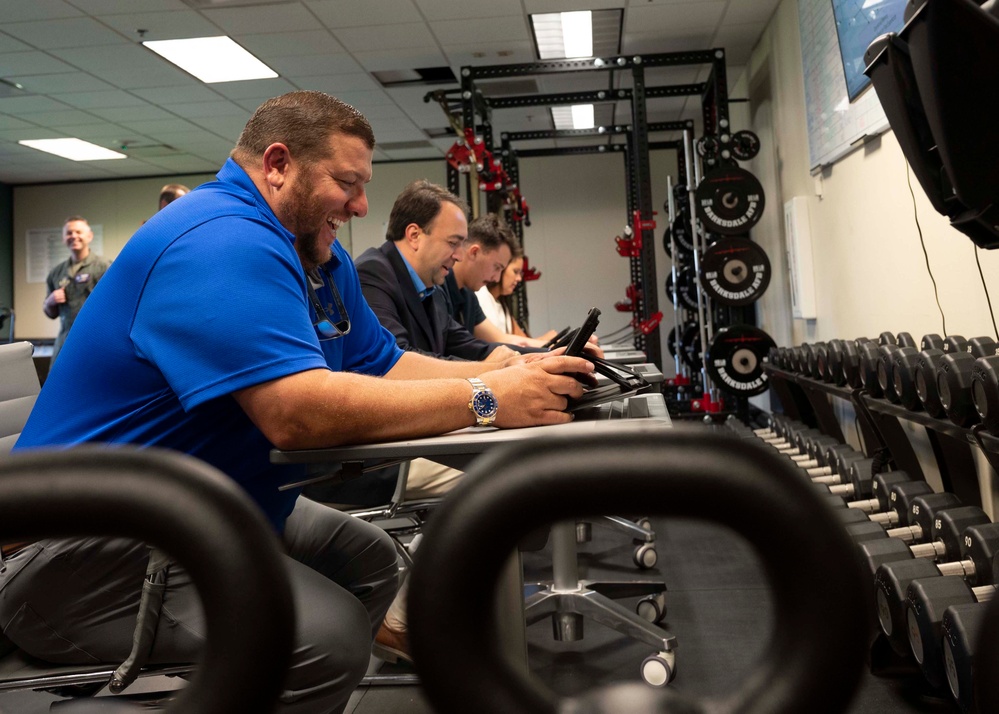 Skenes, Indy Bowl Committee visit 307th Bomb Wing