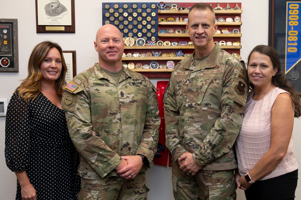 Holloman welcomes WSMR Command Sgt. Maj. Michael Cordery