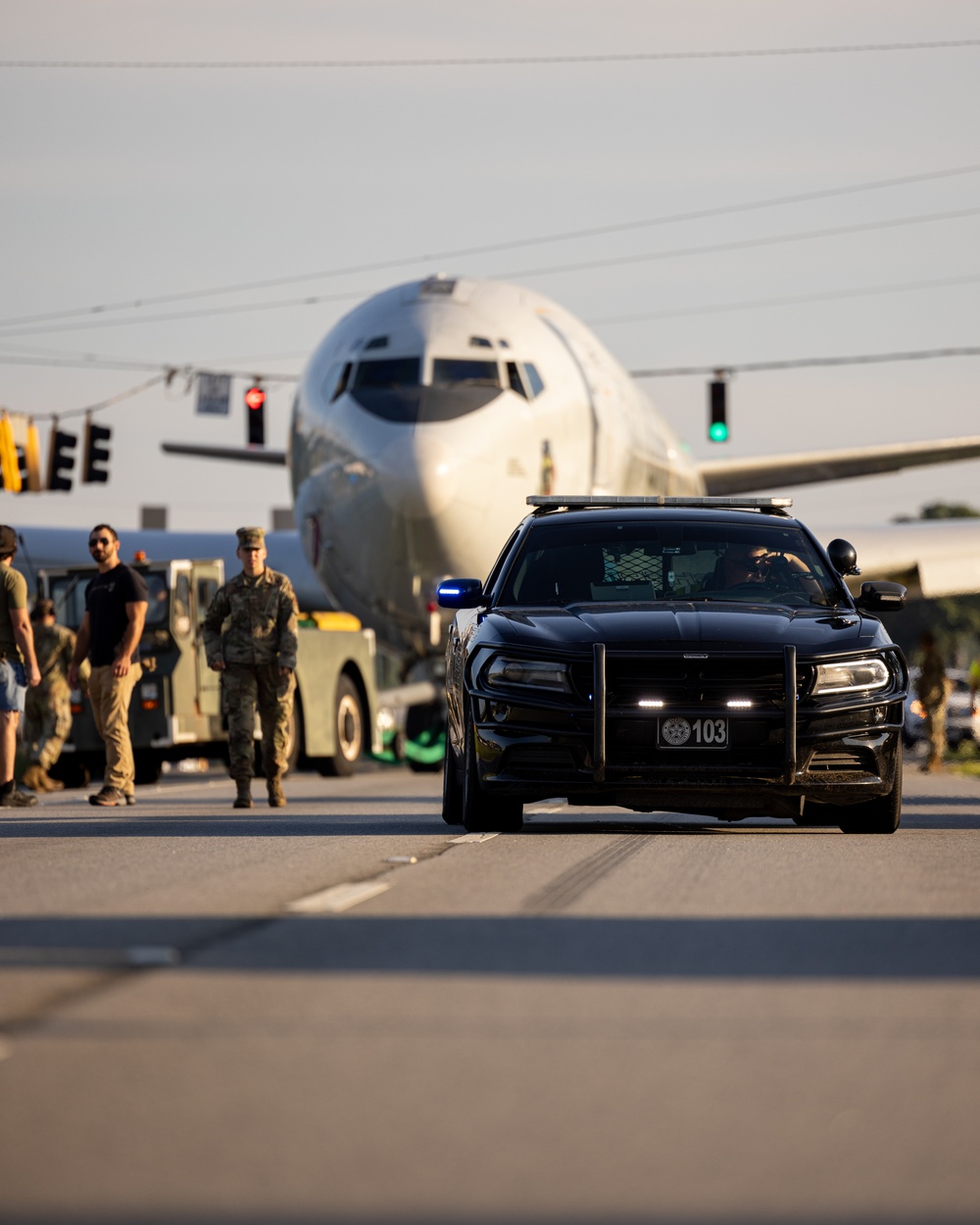 Photo of E-8C Joint STARS move to the Museum of Aviation