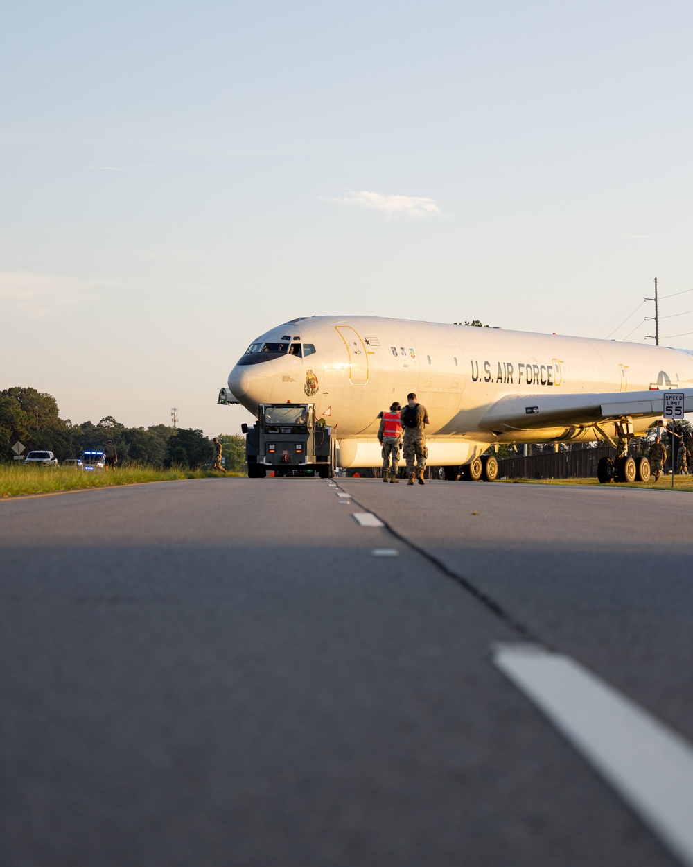 Photo of E-8C Joint STARS move to the Museum of Aviation