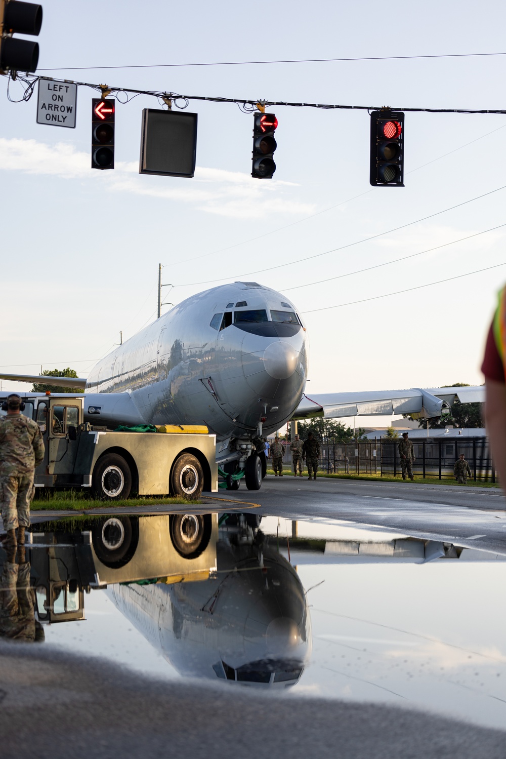 Photo of E-8C Joint STARS move to the Museum of Aviation