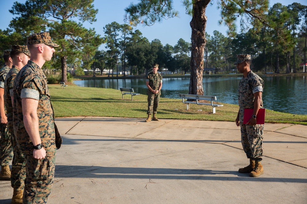 MCLB Albany Re-enlistment Ceremony