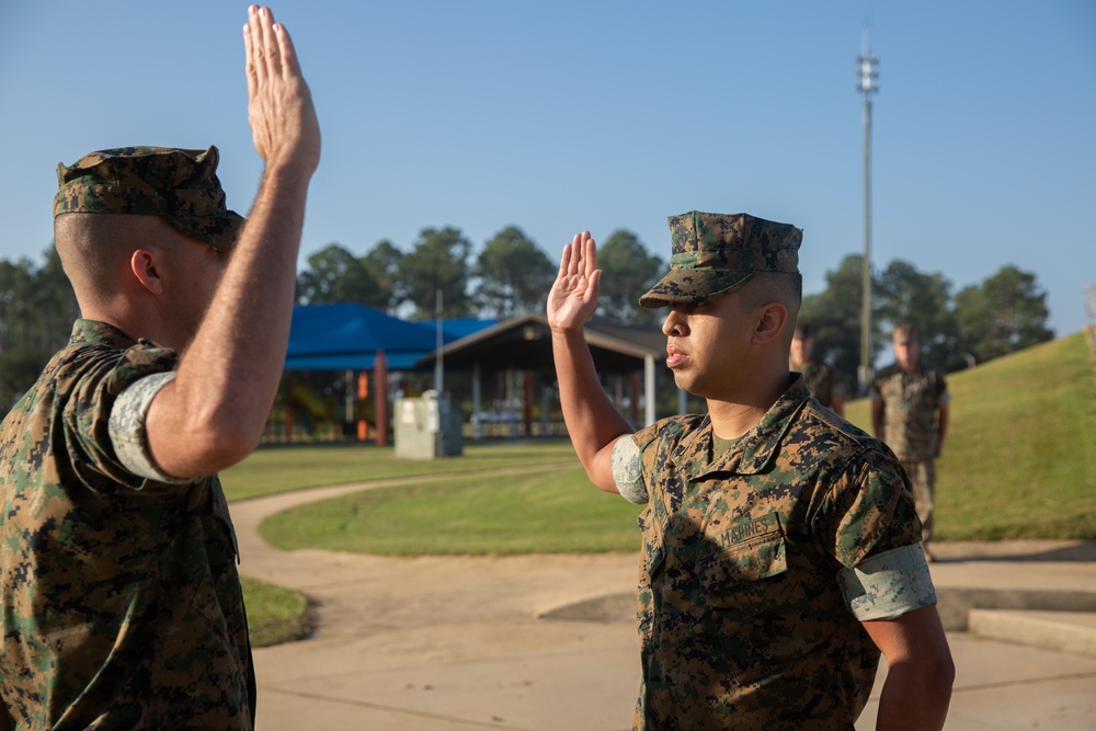 MCLB Albany Re-enlistment Ceremony