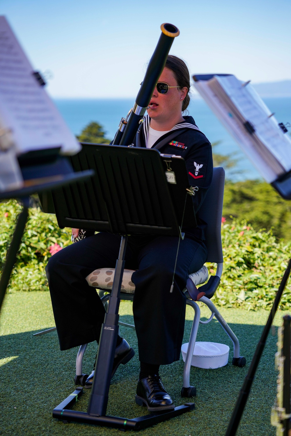 NAVY BAND WOODWIND QUARTENT PERFORM AT VA HOSPITAL