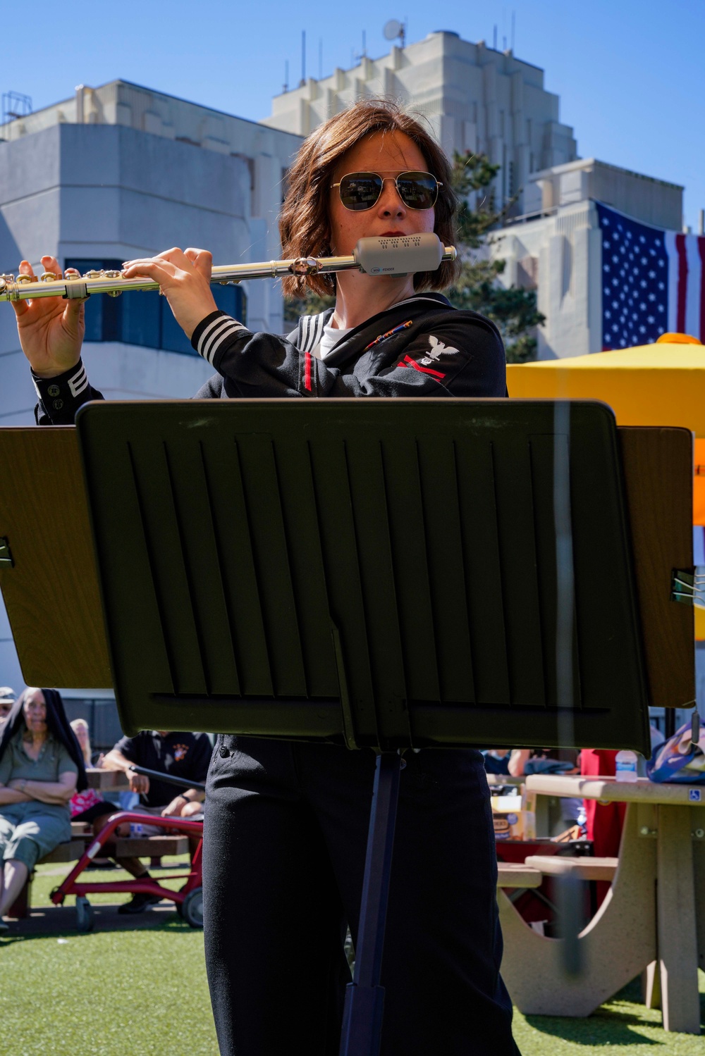 NAVY BAND WOODWIND QUARTENT PERFORM AT VA HOSPITAL