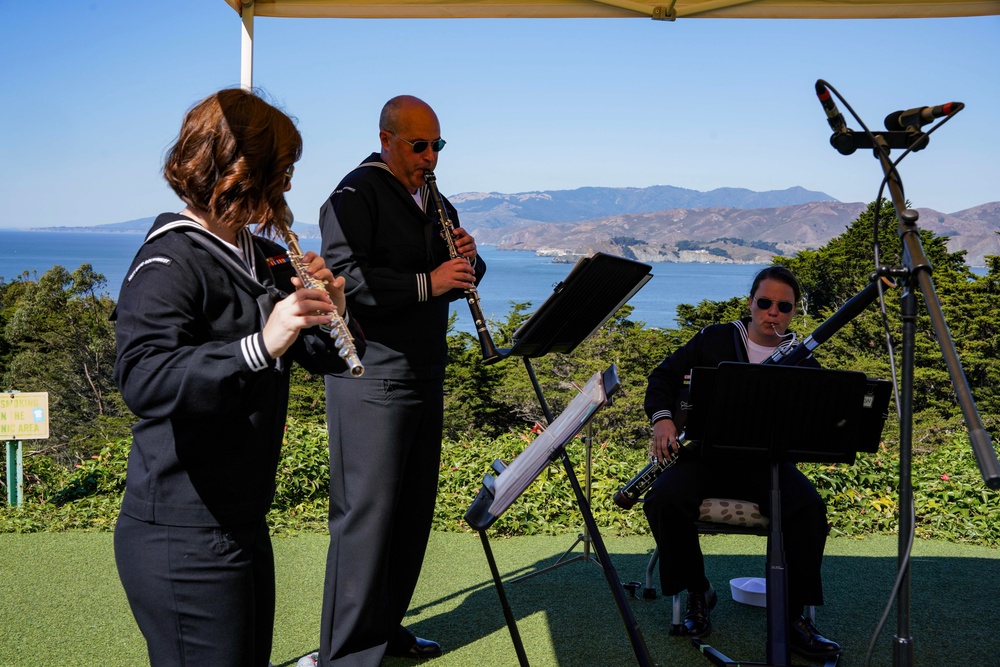 NAVY BAND WOODWIND QUARTENT PERFORM AT VA HOSPITAL