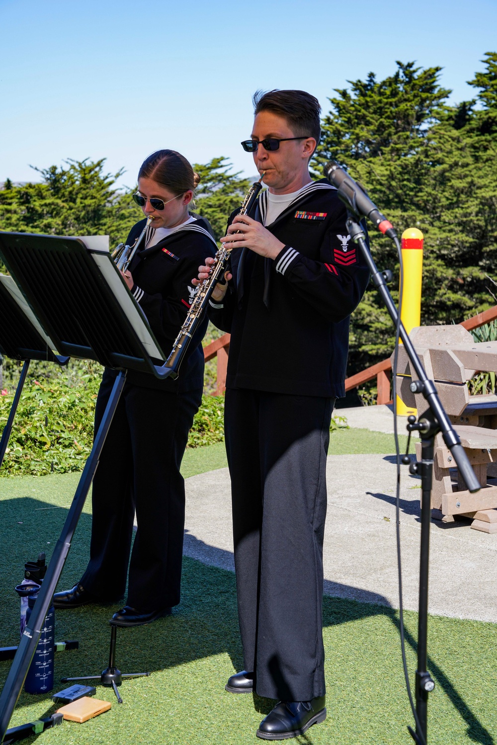 NAVY BAND WOODWIND QUARTENT PERFORM AT VA HOSPITAL