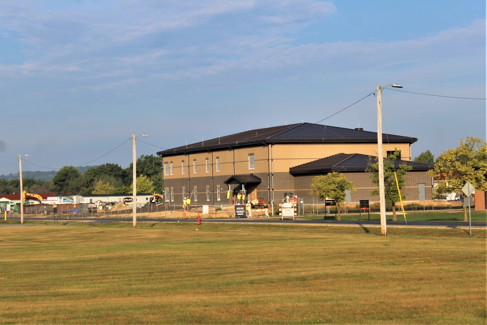 Fort McCoy’s brigade headquarters construction project now 80 percent complete as October ‘23 begins; work remains on track