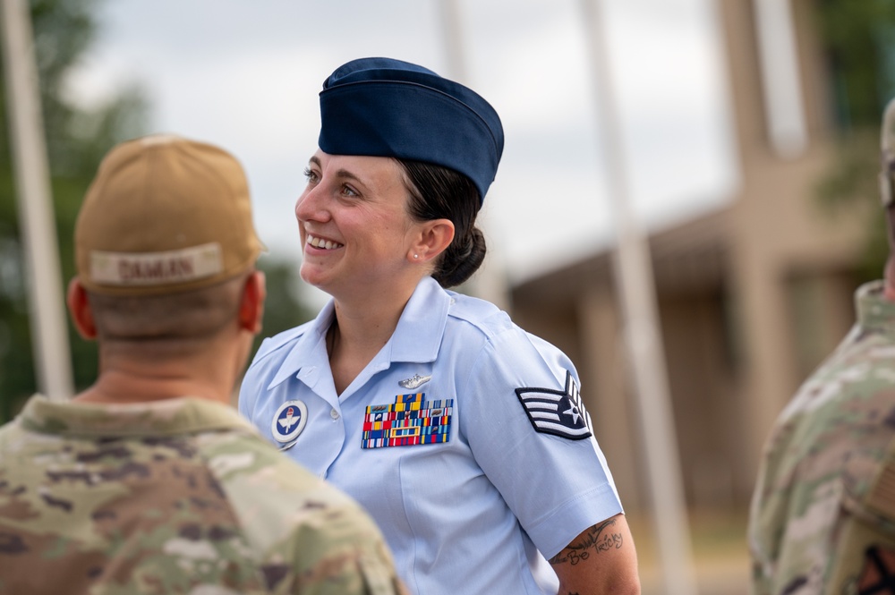 USAF Military Training Instructor School Graduation Ceremony
