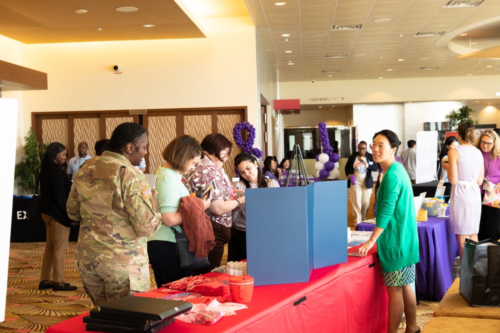 Leaders Raise Awareness for Domestic Violence Awareness Month at USAG Humphreys