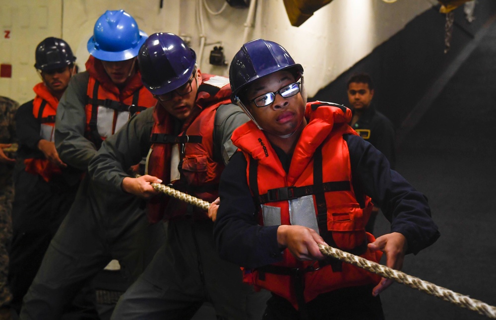 Boxer Sailors and Marines Support Replenishment-at-Sea