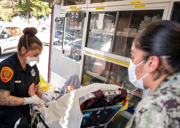 San Francisco Fleet Week Sailors and Marines Participate in Joint training with SFFD.