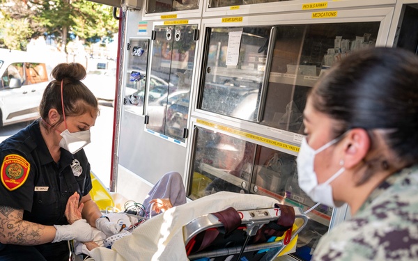 San Francisco Fleet Week Sailors and Marines Participate in Joint training with SFFD.