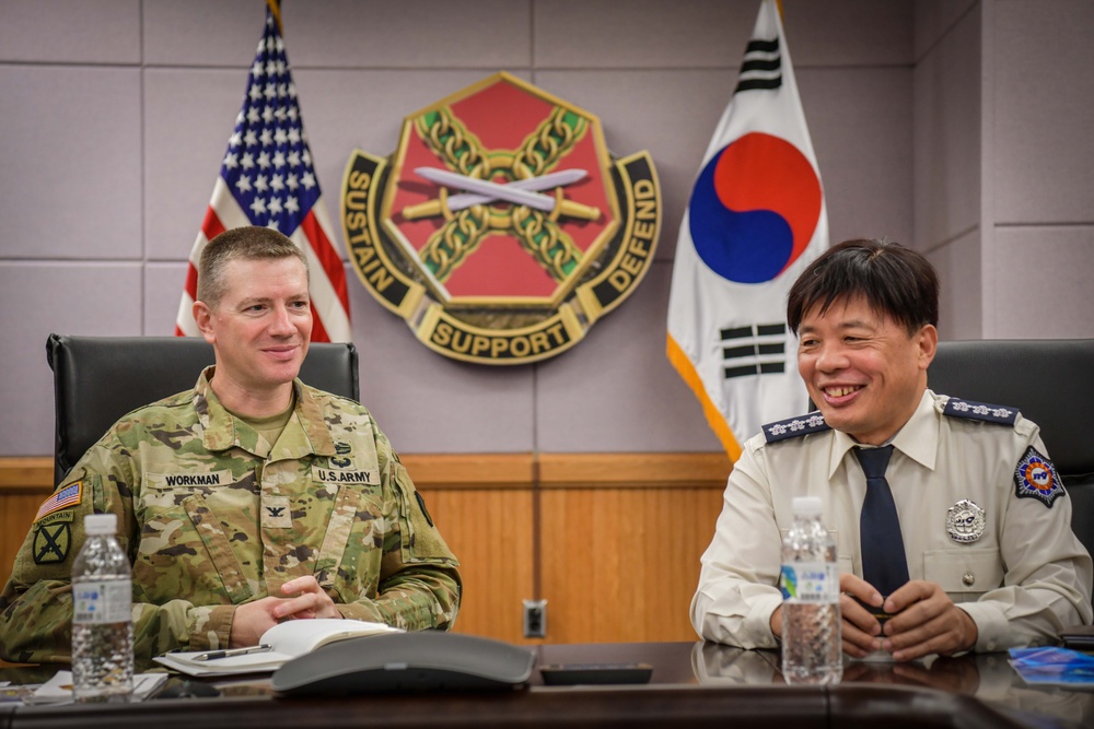 Gyeonggi-do Fire Marshal Connects with USAG Humphreys Fire Department