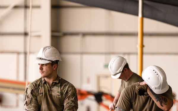 379 AEW innovates, conducts KC-135 fin removal