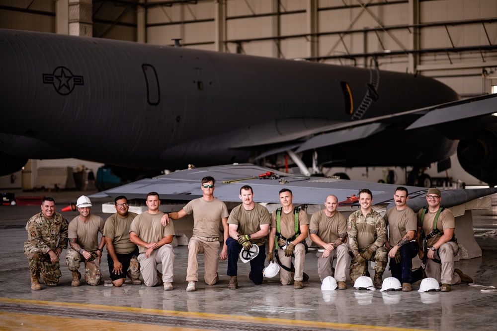 379 AEW innovates, conducts KC-135 fin removal