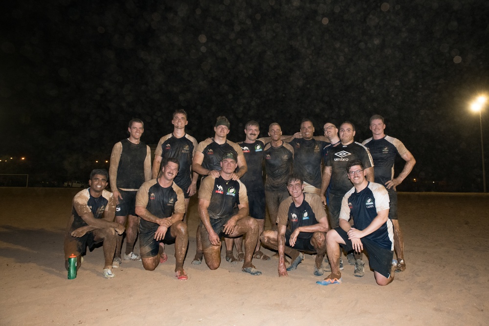 U.S. and French Service Members Host Rugby Match