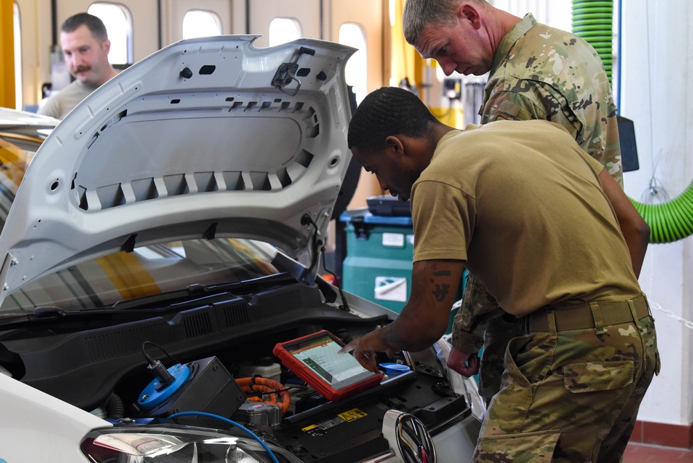 Spangdahlem conducts first ever Air Force-wide electric vehicle training.