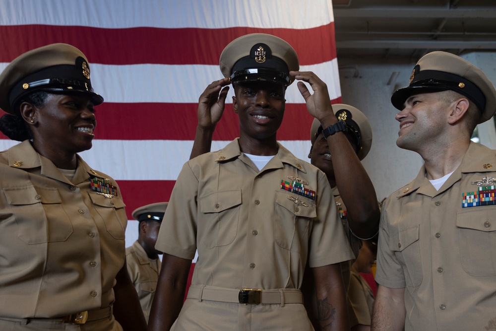 USS Bataan Host Chief Petty Officer Pinning Ceremony