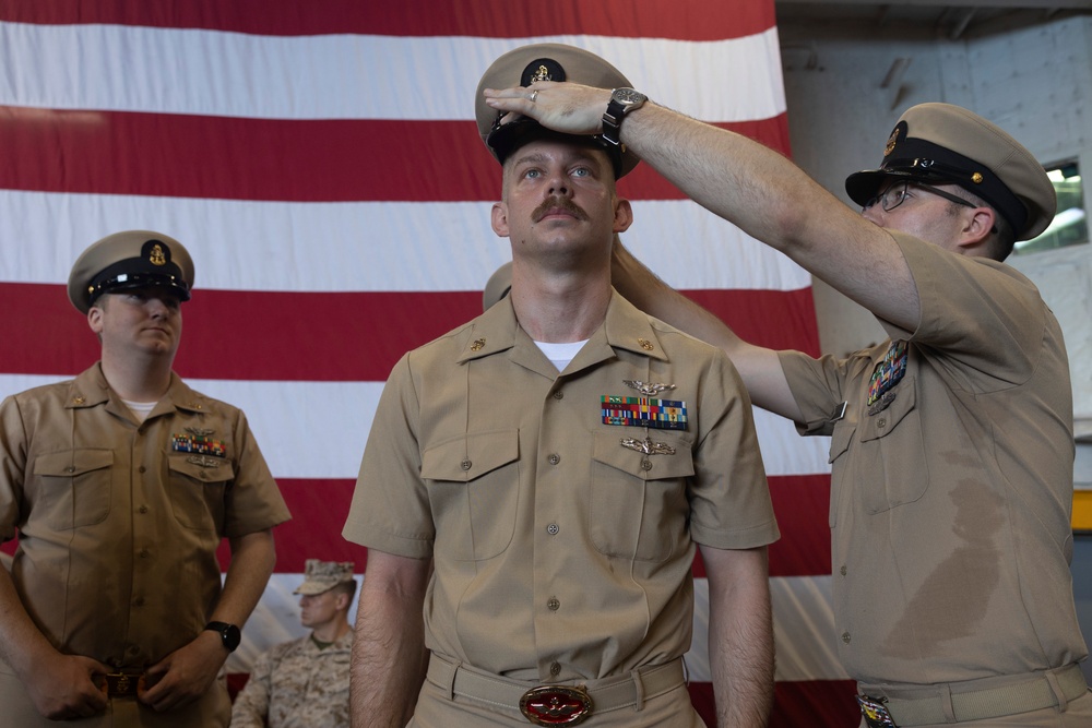 USS Bataan Hosts Chief Petty Officer Pinning Ceremony