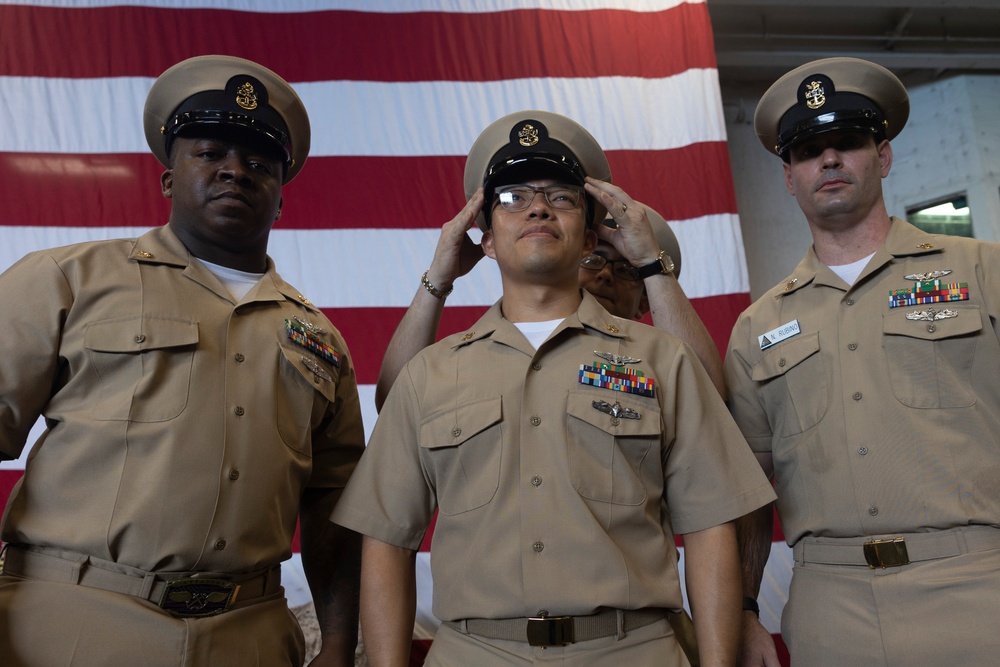 USS Bataan Hosts Chief Petty Officer Pinning Ceremony