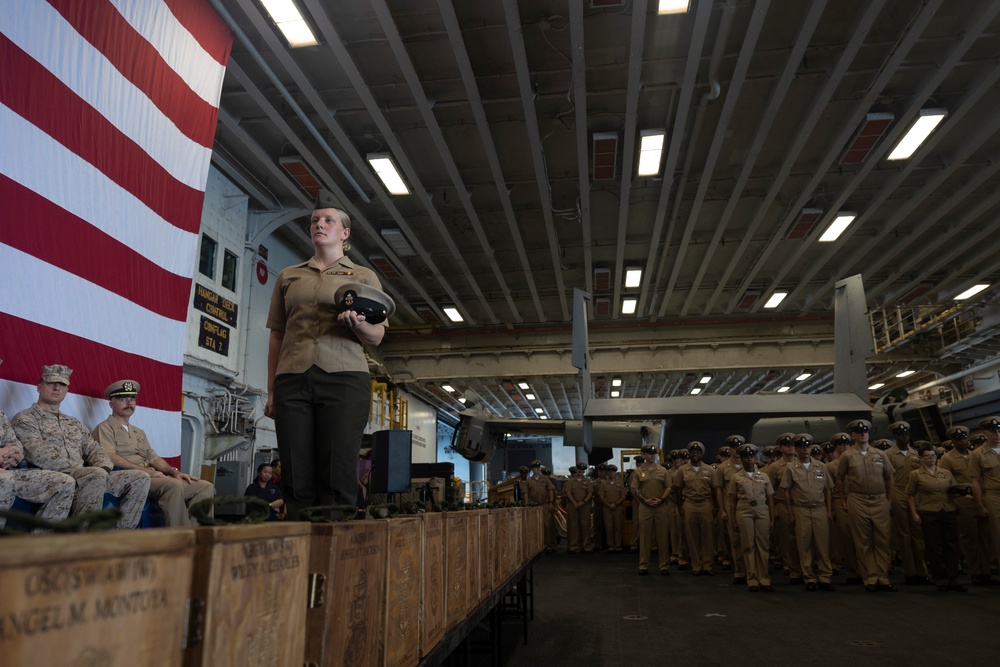 USS Bataan Hosts Chief Petty Officer Pinning Ceremony