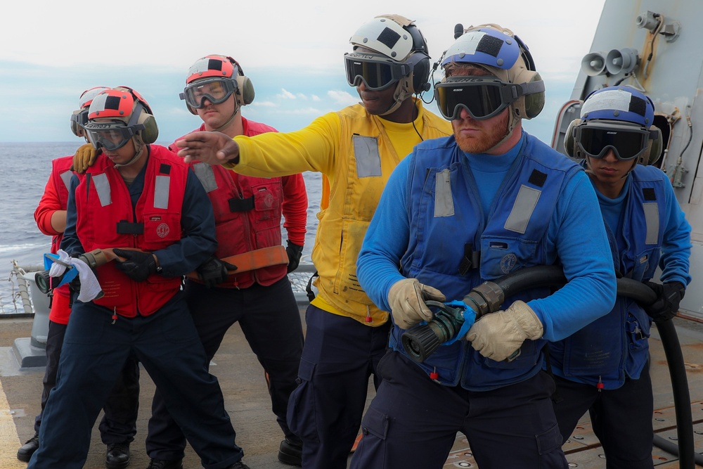 DVIDS - Images - Sailors aboard USS Shoup participate in aircraft ...