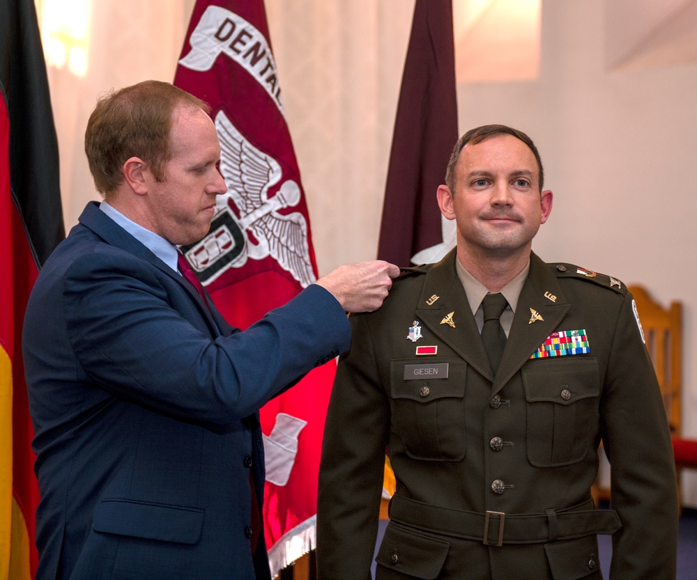 Dental Health Activity- Rheinland Pfalz Commander promoted to Colonel