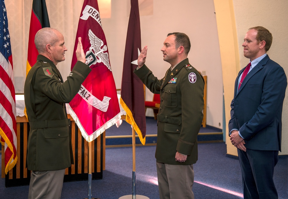 Dental Health Activity- Rheinland Pfalz Commander promoted to Colonel