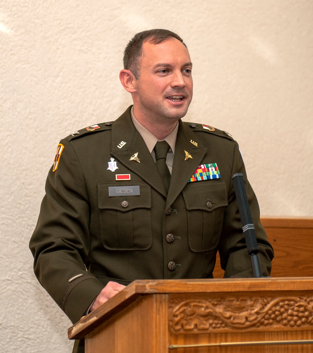 Dental Health Activity- Rheinland Pfalz Commander promoted to Colonel