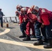 USS McFaul Conducts Flight Deck Firefighting Drill