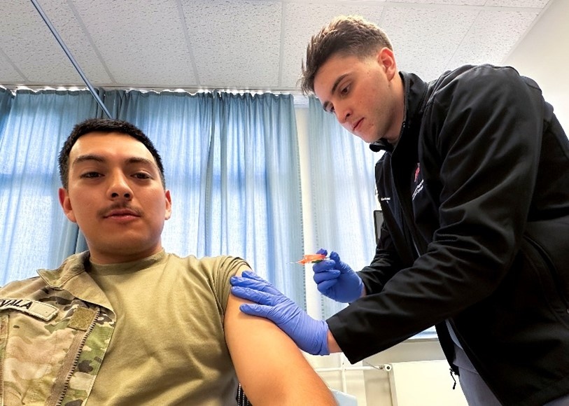 KMC Service Members called to arms… for flu shots!