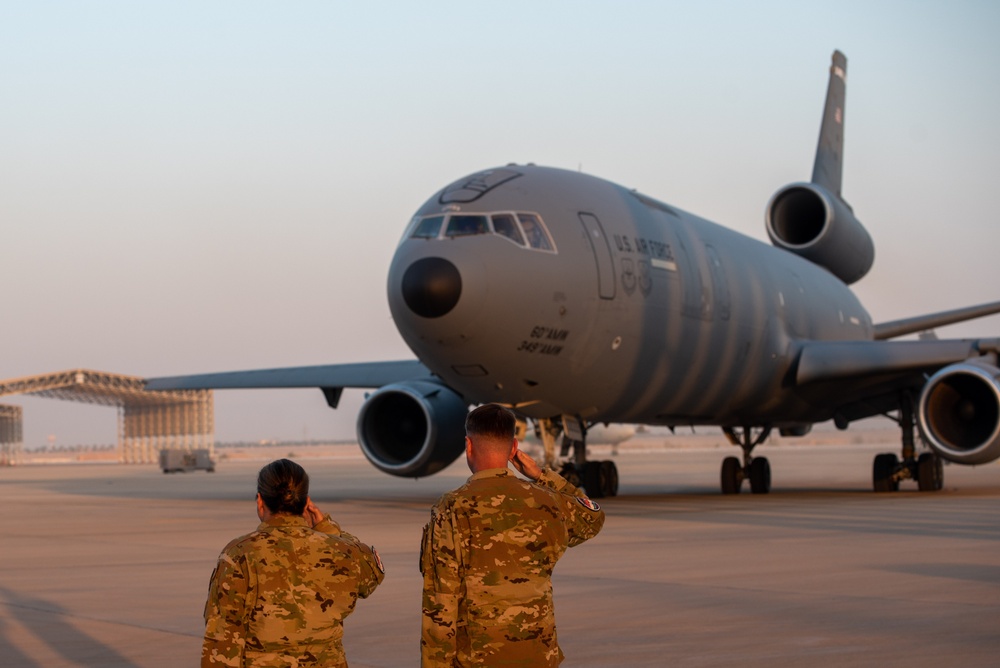 KC-10 departs PSAB after final combat deployment