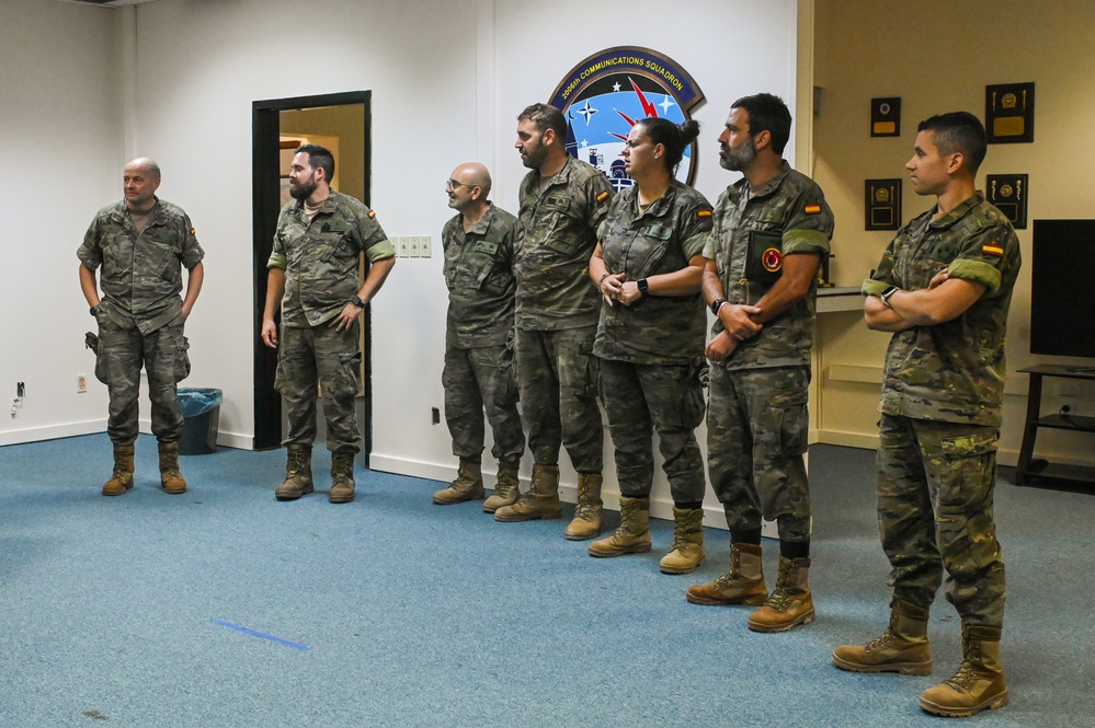 Spanish unit sees 39th CS mission first-hand