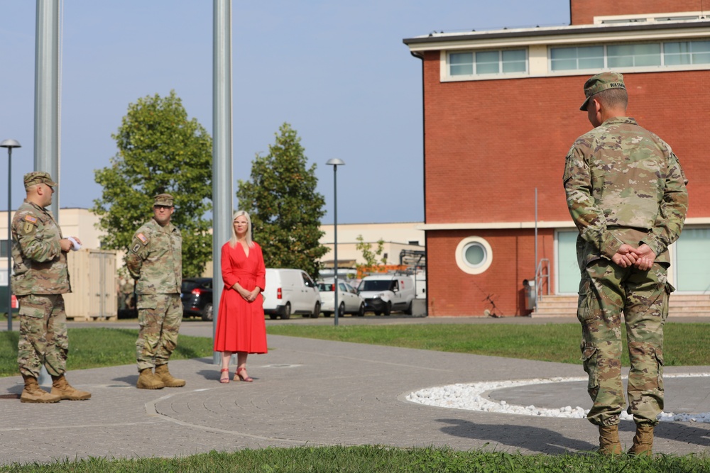 Maj. Bradley promotion to Lt. Col.