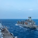 USS Ronald Reagan (CVN 76) conducts fueling-at-sea with USNS Rappahannock (T-AO 204)