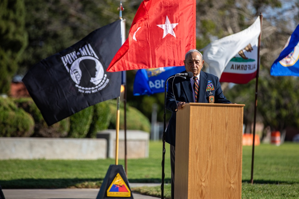 Former Vietnam POW speaks during National POW/MIA day